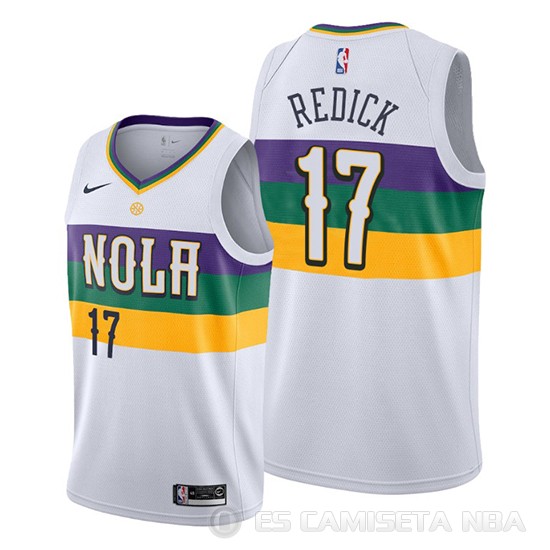 Camiseta J.j. Redick #17 New Orleans Pelicans Ciudad Blanco - Haga un click en la imagen para cerrar